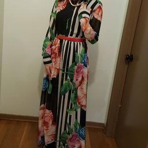 A floral print dress from Mexico
